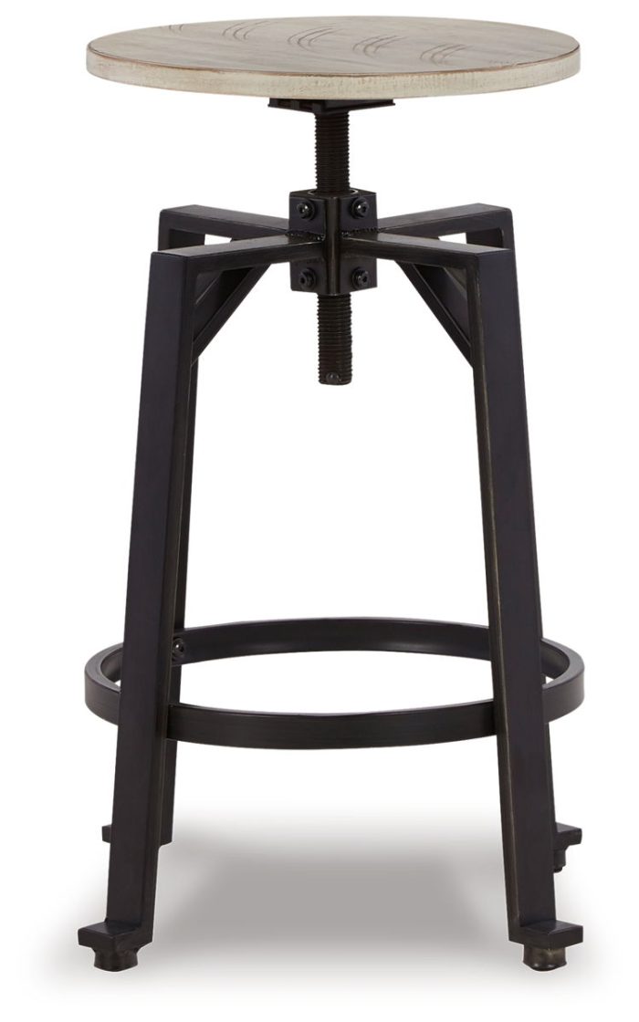 Karisslyn - Whitewash / Black - Swivel Stool (Set of 2) - Image 2