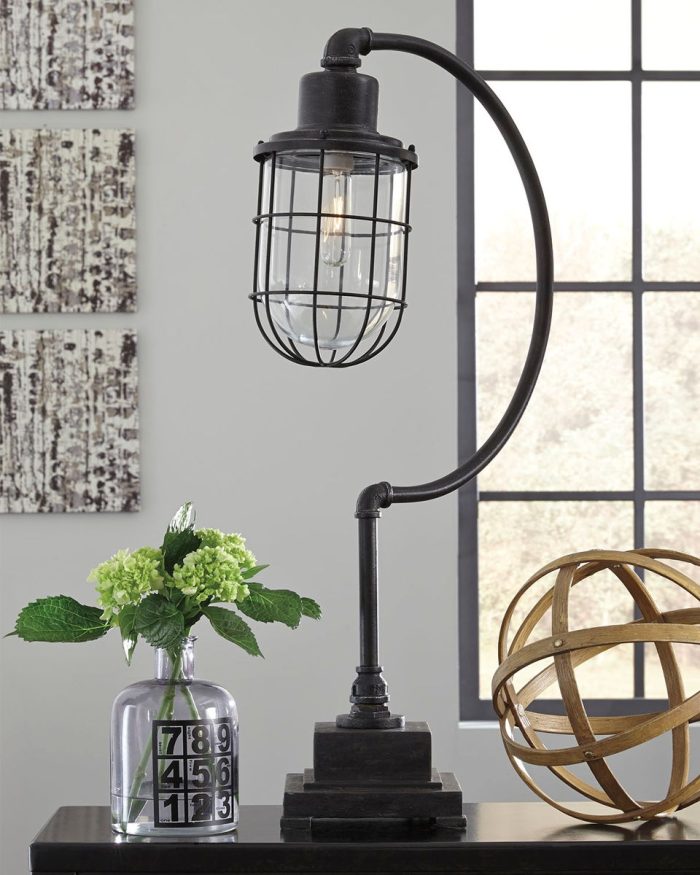 Jae - Antique Black - Metal Desk Lamp - Image 4