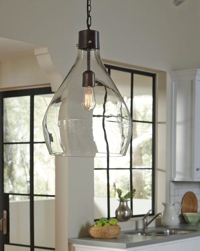 Avalbane - Clear / Gray - Glass Pendant Light - Image 3
