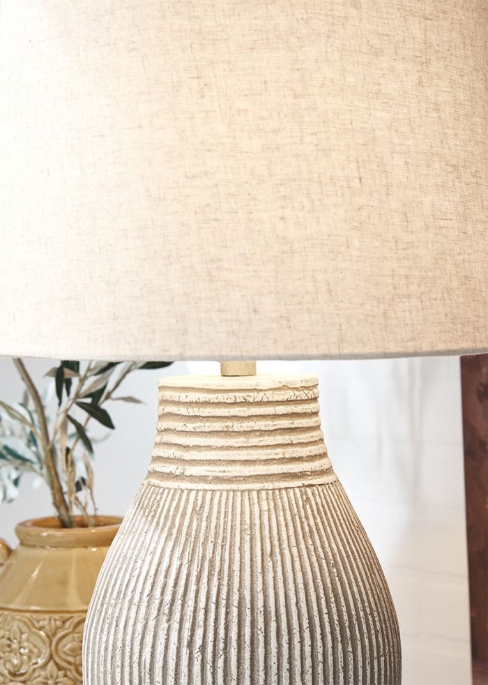 Layal - Beige - Paper Table Lamp - Image 2