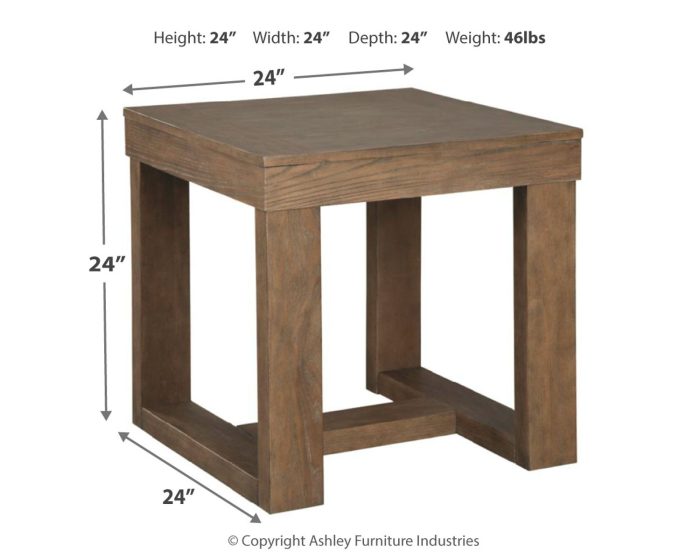 Cariton - Gray - Square End Table - Image 3