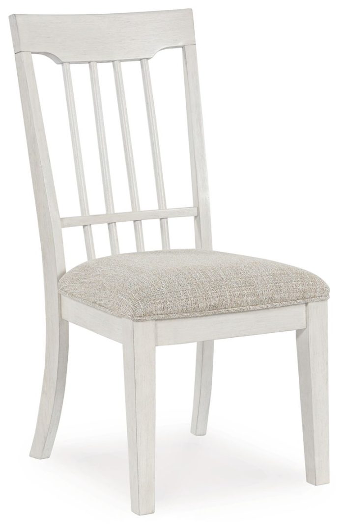 Shaybrock - Antique White / Brown - Dining Upholstered Side Chair (Set of 2) - Image 4