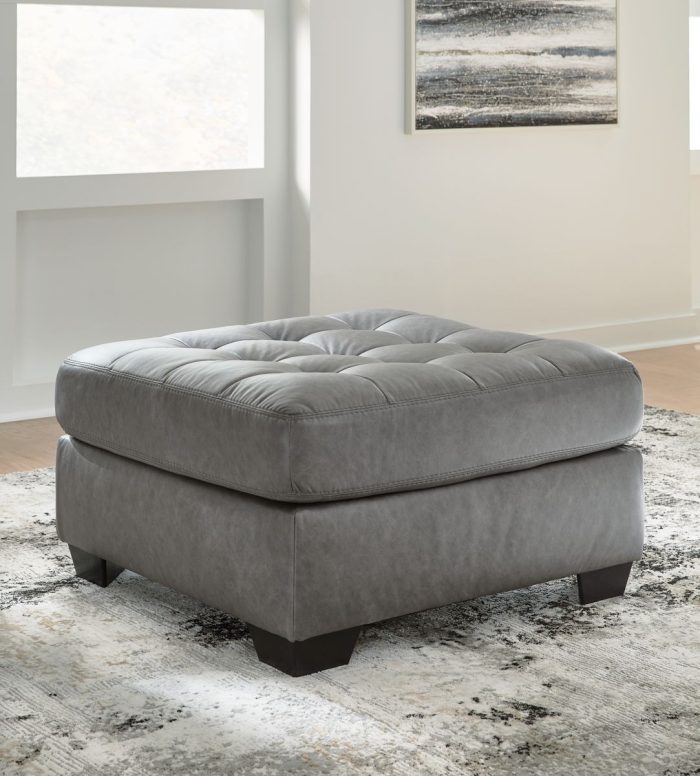 Clairette Court - Alloy - Oversized Accent Ottoman - Image 4