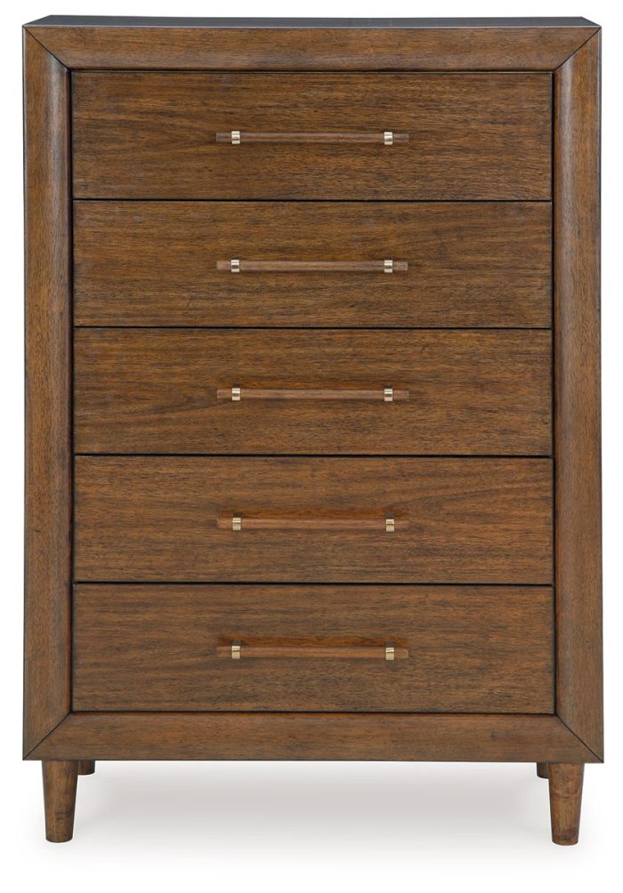 Lyncott - Brown - Five Drawer Chest - Image 4