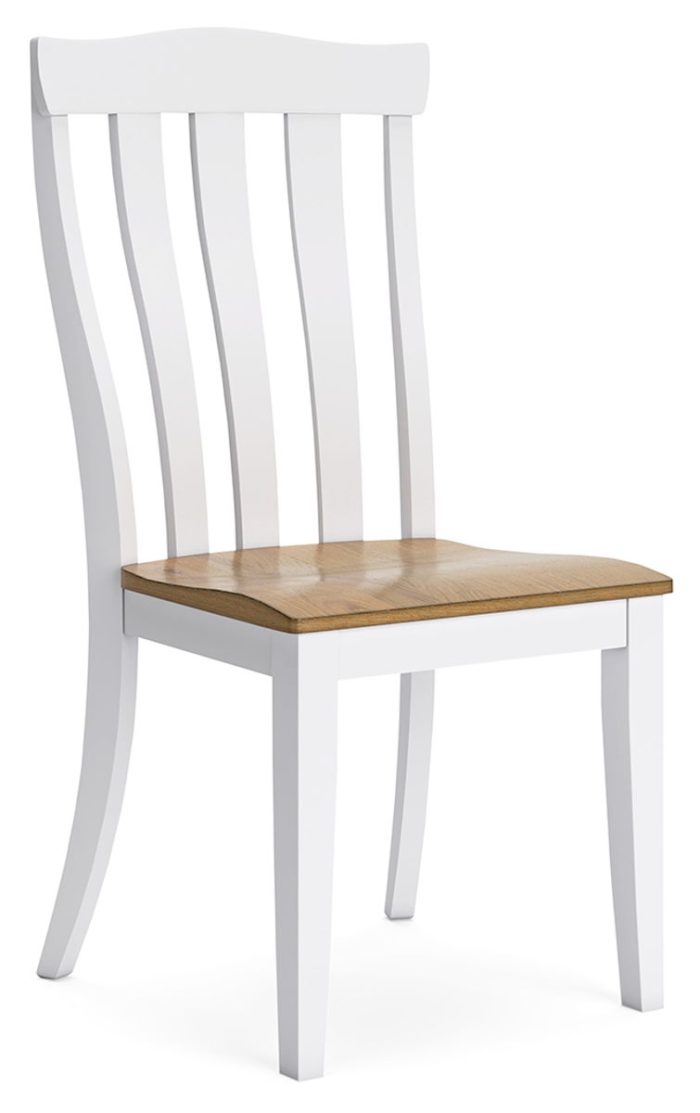 Ashbryn - White / Natural - Dining Room Side Chair (Set of 2) - Image 3