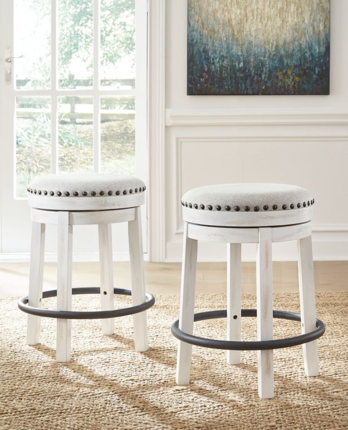 Valebeck - Upholstered Swivel Stool - Image 10