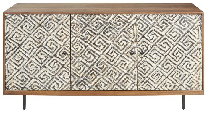 Kerrings - Brown / Black / White - Accent Cabinet - Image 4