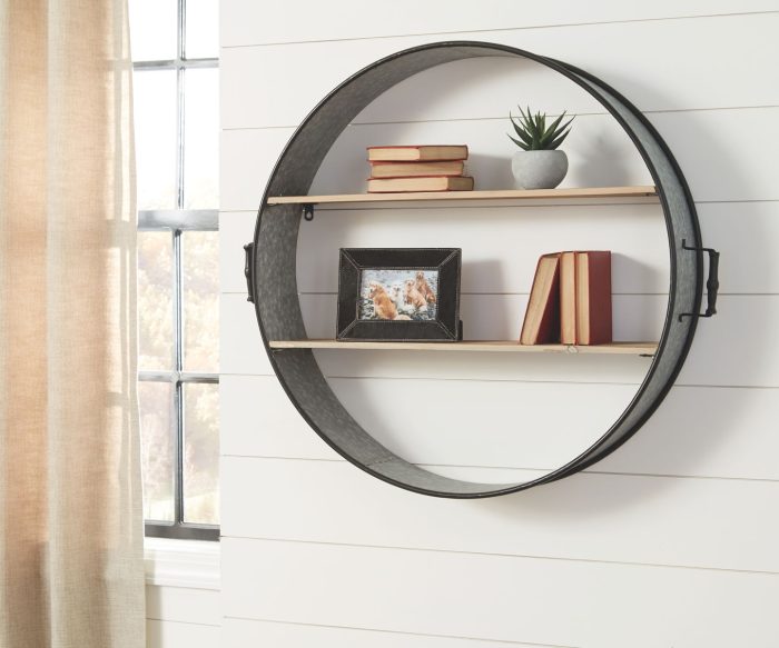 Eirny - Antique Gray / Natural - Wall Shelf - Image 4