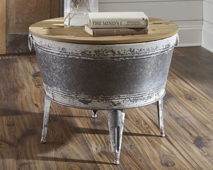 Shellmond - Metallic / Brown / Beige - Accent Cocktail Table - Image 3