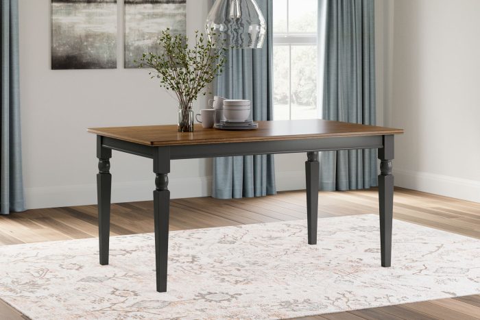 Owingsville - Black / Brown - Rectangular Dining Room Table - Image 2