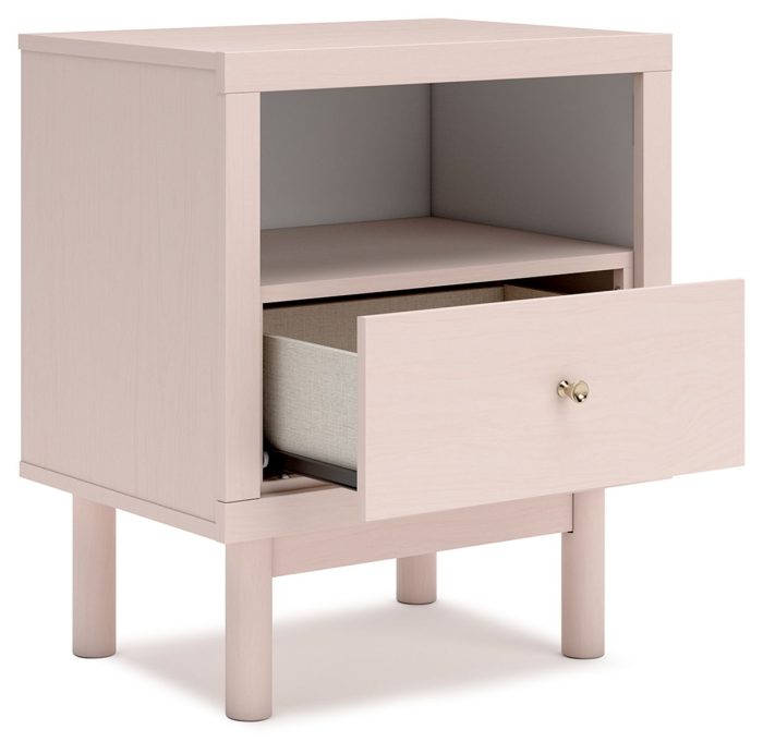 Wistenpine - Blush - One Drawer Night Stand - Image 4