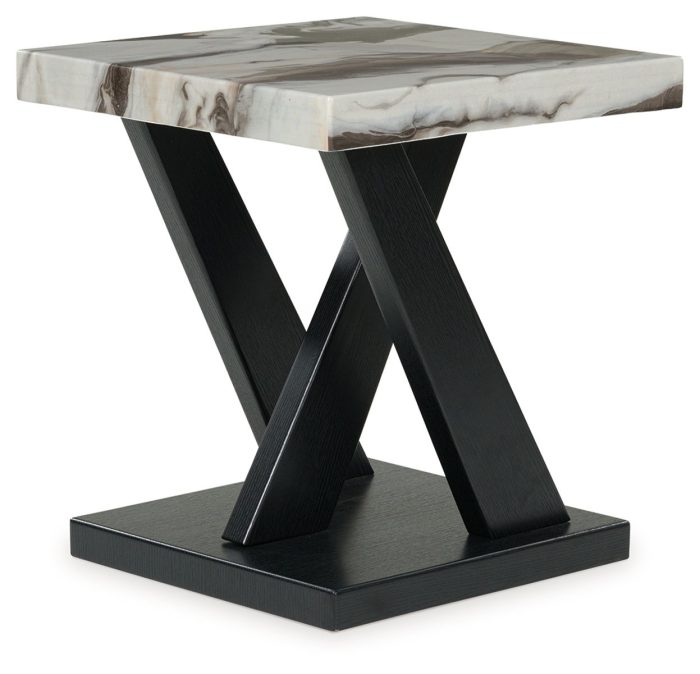 Cendill - Dark Brown / White / Black - Occasional Table Set (Set of 3) - Image 2