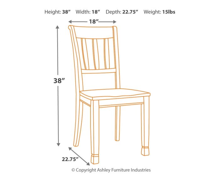 Whitesburg - Brown / Cottage White - Dining Room Side Chair (Set of 2) - Image 2