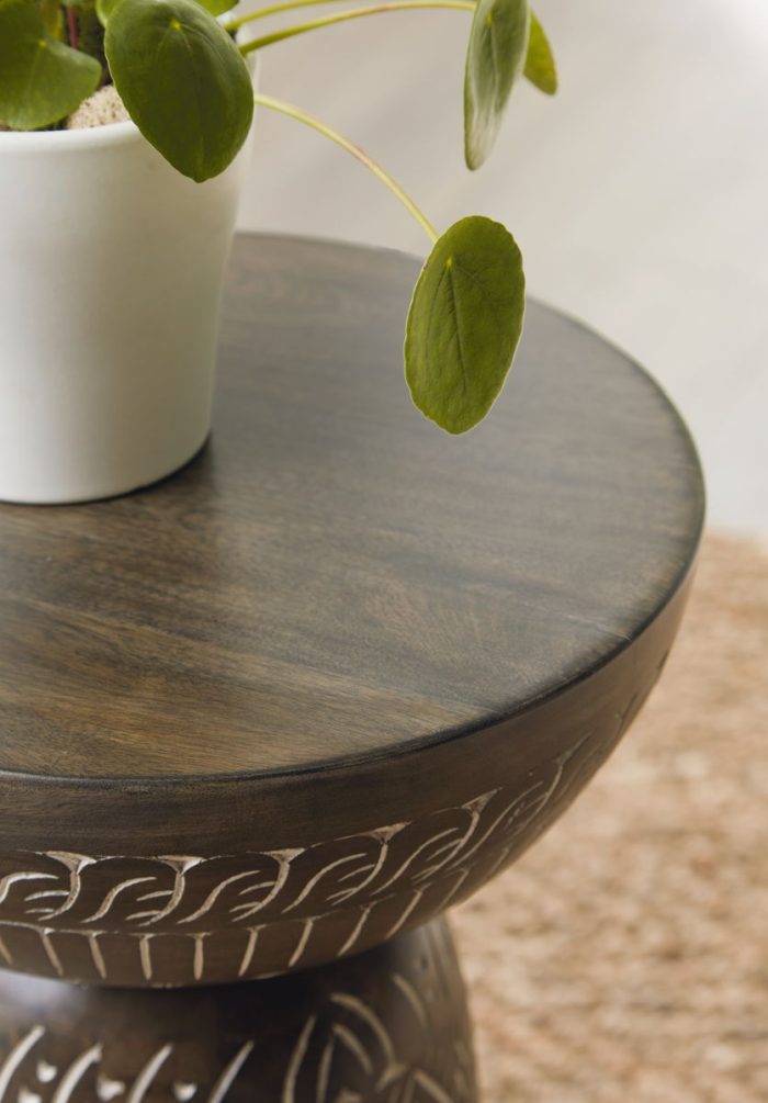 Hadcher - Cream / Brown - Accent Table - Image 4