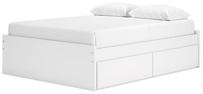 Onita - White - Queen Platform Bed With 2 Side Storage - Image 3