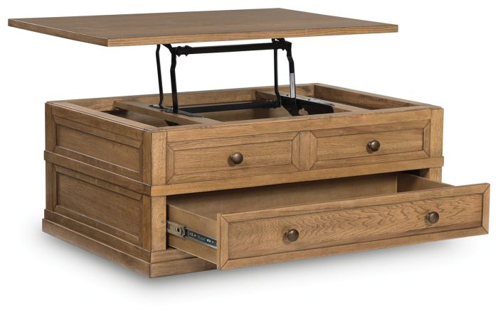 Sharlance - Light Brown - Lift Top Cocktail Table - Image 4