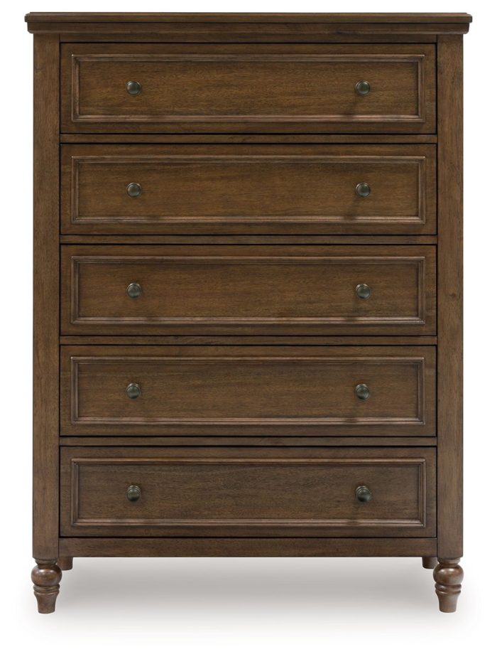 Sturlayne - Brown - Five Drawer Chest - Image 3