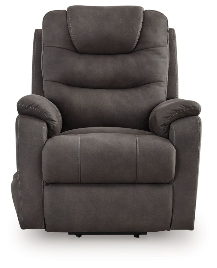 Snowfield - Gunmetal - Power Lift Recliner - Image 4