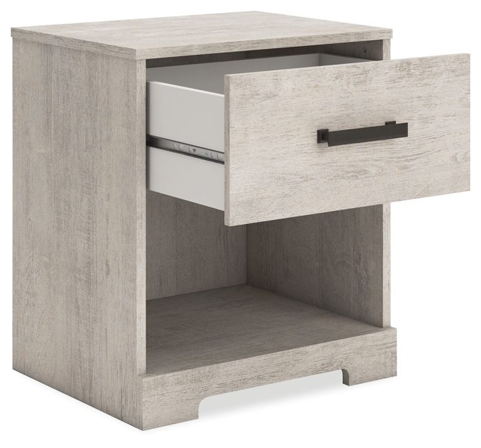 Shawburn - Whitewash - One Drawer Night Stand - Image 2