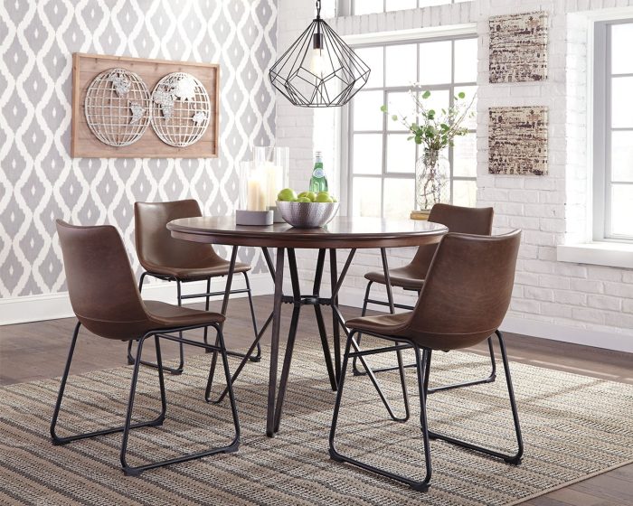 Centiar - Brown - Round Dining Room Table - Image 4