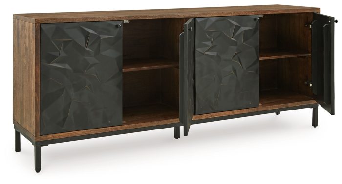 Dorannby - Black / Brown - Accent Cabinet - Image 3