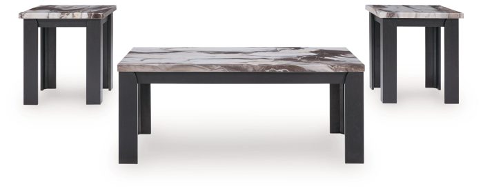Jazmore - Dark Brown - Occasional Table Set (Set of 3) - Image 4