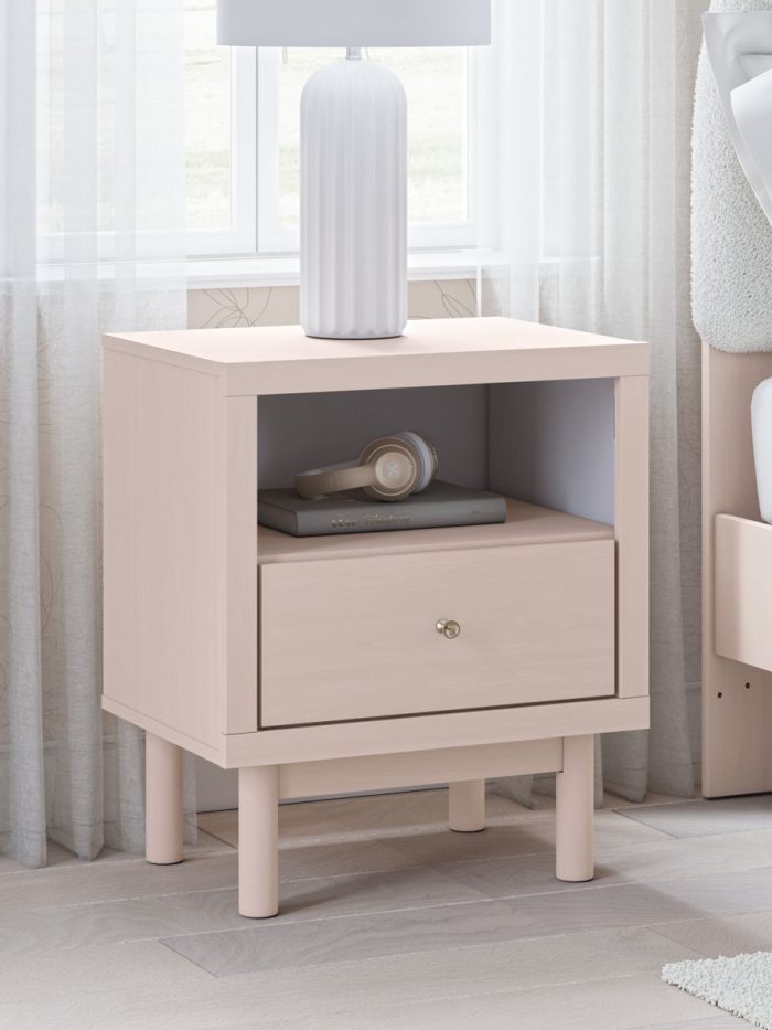 Wistenpine - Blush - One Drawer Night Stand - Image 2