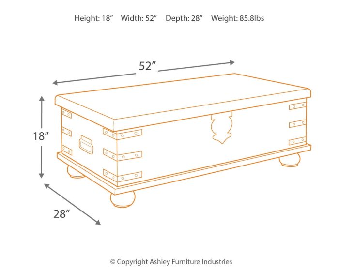 Carynhurst - White Wash Gray - Lift Top Cocktail Table - Image 3