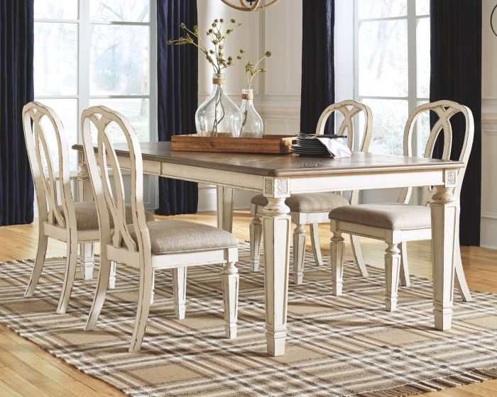 Realyn - Chipped White - Rectangular Dining Room Extension Table - Image 4