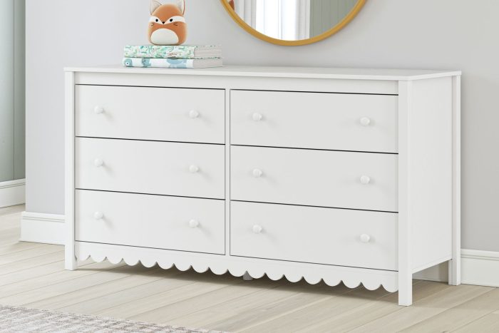 Hallityn - White - Six Drawer Dresser - Image 4