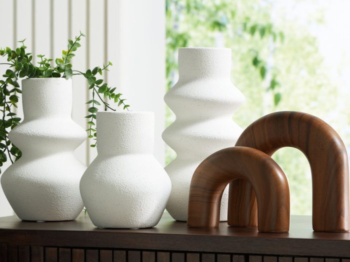 Carterworth - White / Brown - Accessory Set (Set of 5) - Image 2
