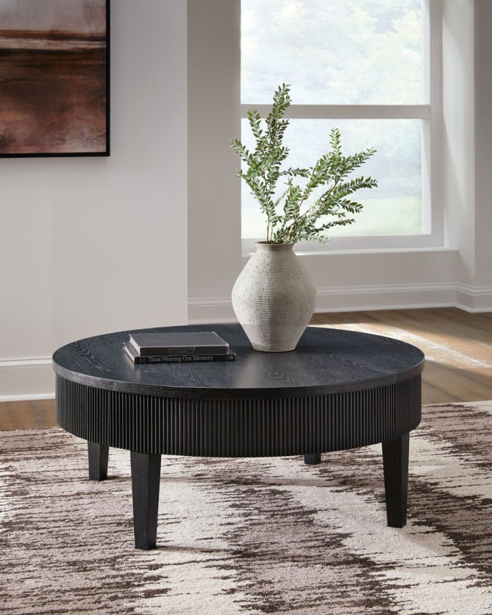 Marstream - Black - Round Cocktail Table - Image 3