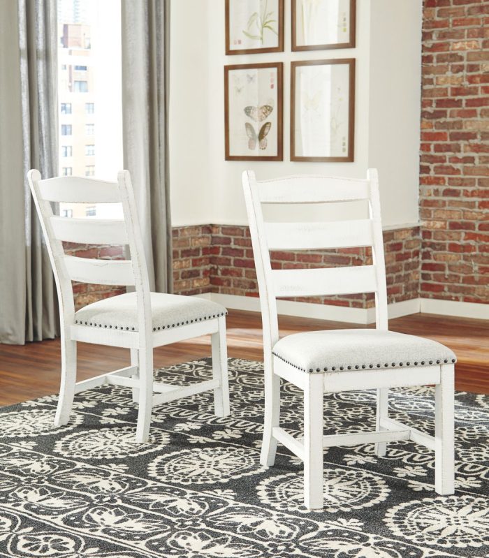 Valebeck - Beige / White - Dining UPH Side Chair (Set of 2) - Image 4