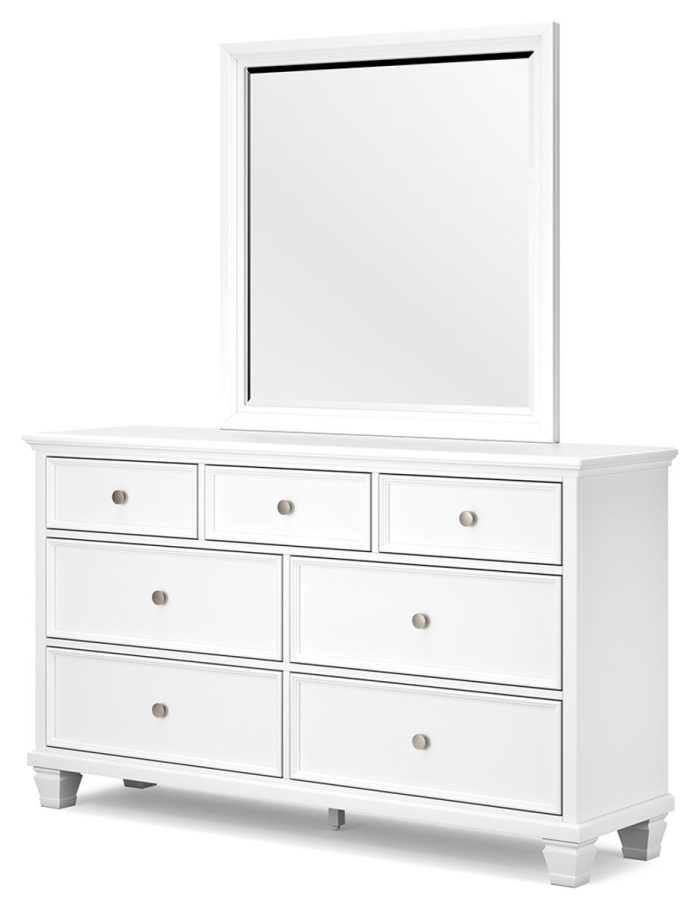 Fortman - White - Dresser And Mirror - Image 3