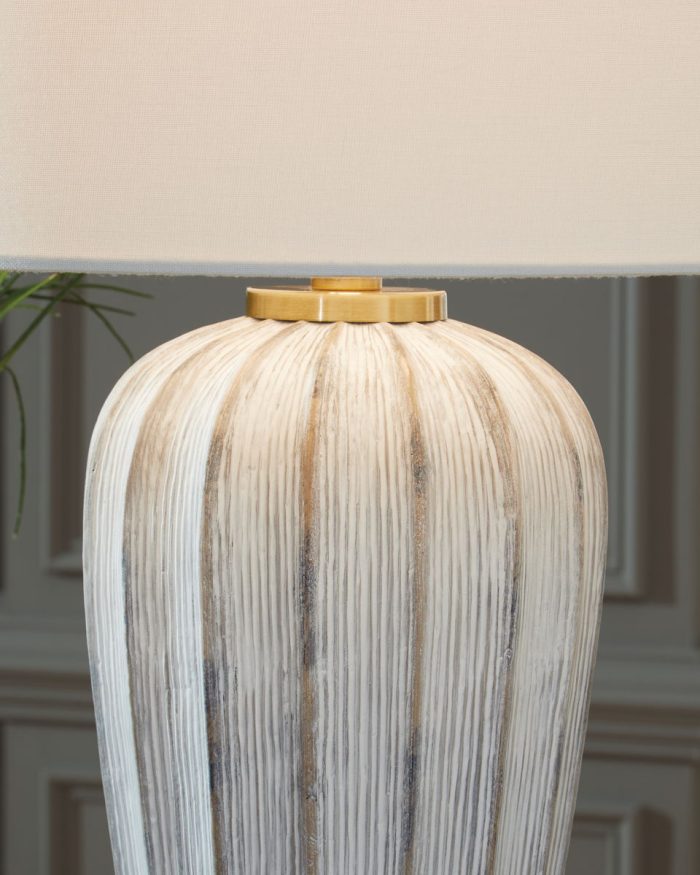 Lanwell - Antique Gray - Poly Table Lamp - Image 3