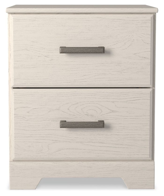 Stelsie - White - Two Drawer Night Stand - Image 2