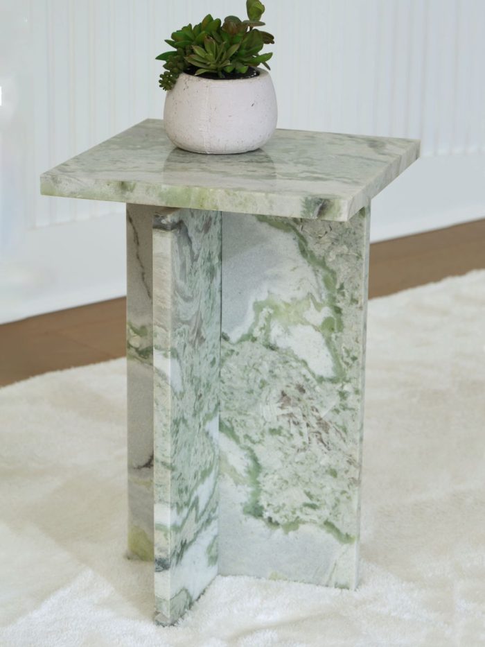 Deaconwell - White / Green - Accent Table - Image 3