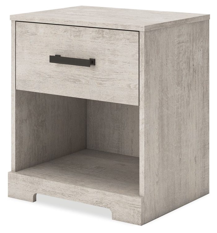 Shawburn - Whitewash - One Drawer Night Stand - Image 3