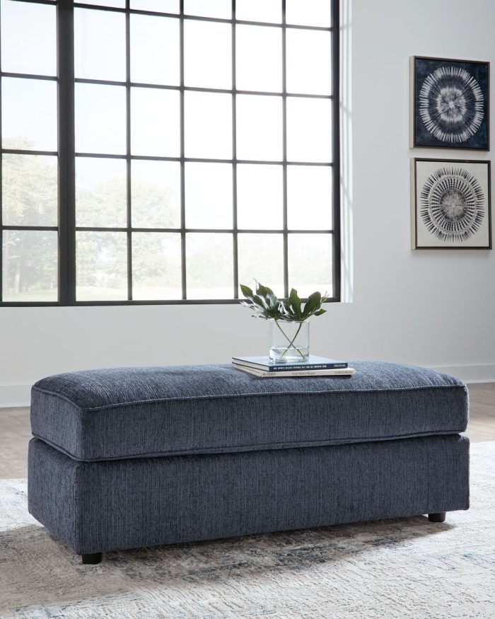 Albar Place - Cobalt - Oversized Accent Ottoman - Image 4