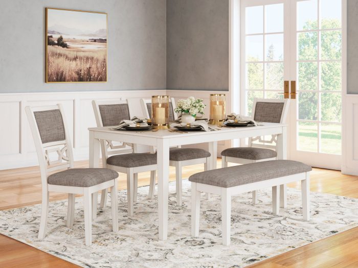 Erinberg - Antique White - Dining Room Table Set (Set of 6) - Image 3