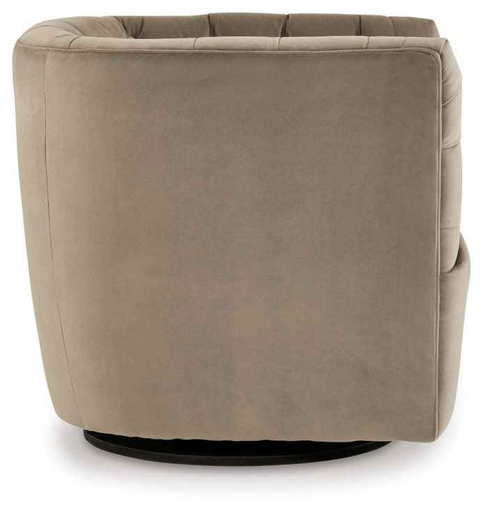 Hayesler - Cocoa - Swivel Accent Chair - Image 3