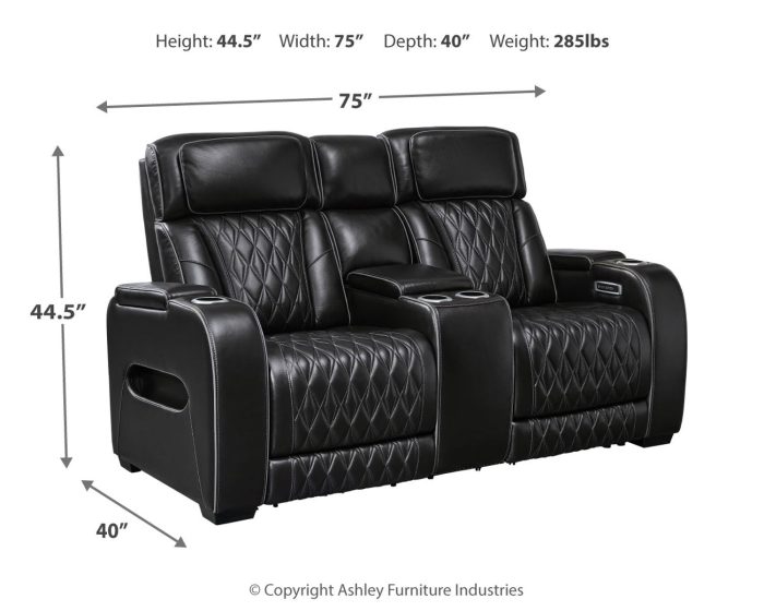 Boyington - Power Reclining Loveseat With Console/Adj Hdrst - Image 7