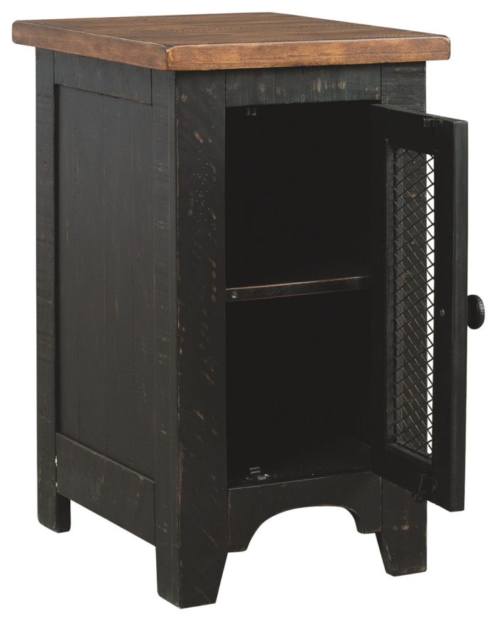 Valebeck - Black / Brown - Chair Side End Table - Image 3