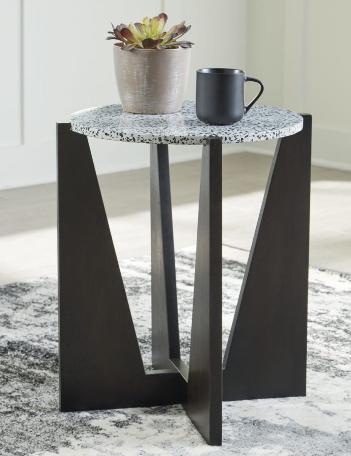 Tellrich - Black / White - Accent Table - Image 3