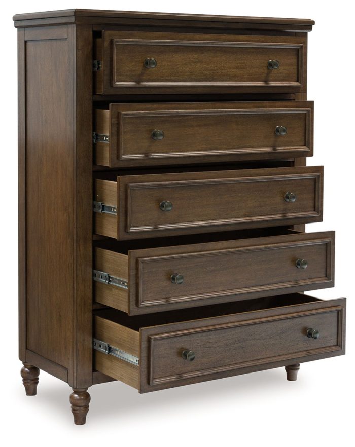 Sturlayne - Brown - Five Drawer Chest - Image 4