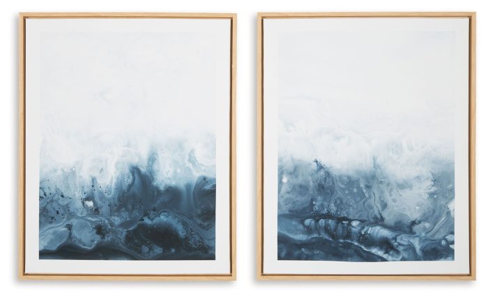 Holport - Blue / White - Wall Art Set (Set of 2) - Image 4