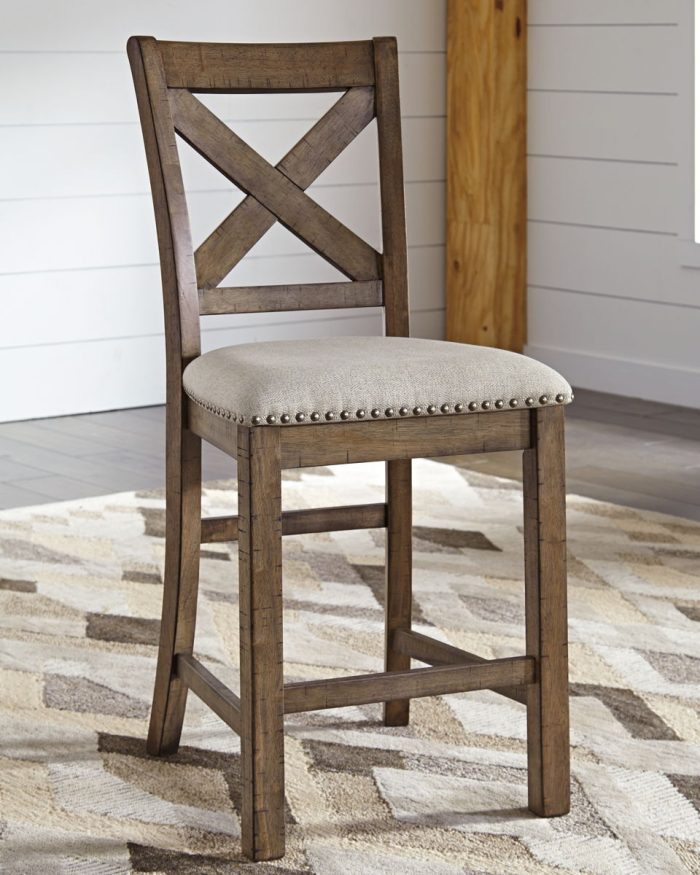 Moriville - Beige - Upholstered Barstool (Set of 2) - Image 4