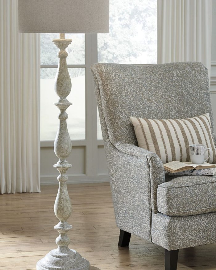 Bernadate - Whitewash - Poly Floor Lamp - Image 4