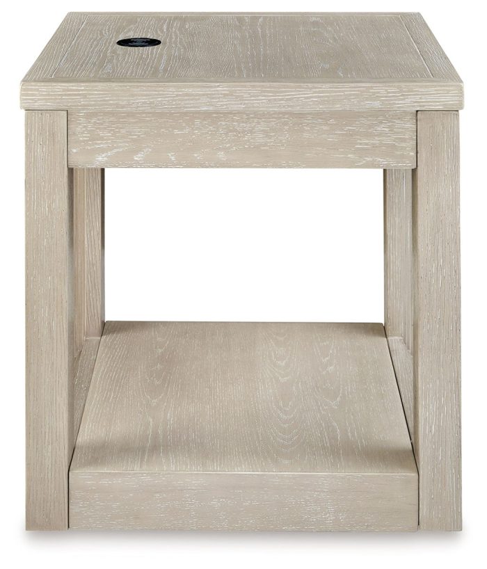 Marxhart - Bisque - Square End Table - Image 2