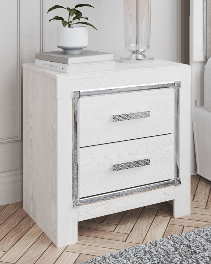 Altyra - White - Two Drawer Night Stand - Image 4